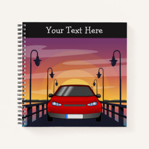 Sonnenuntergangsstraße Notizbuch