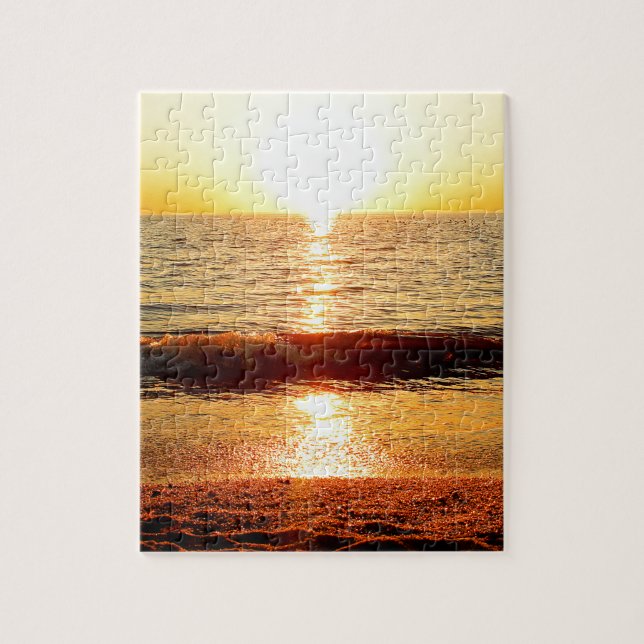 Sonnenuntergangstrand, Cape May NJ Puzzle (Vertikal)