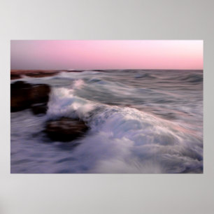 Sonnenuntergangswelle Poster