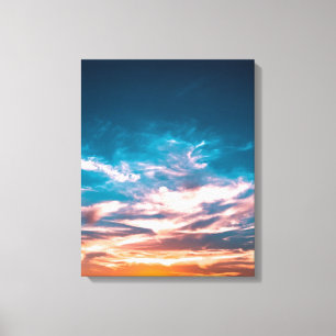 Sonnenuntergangswolken Leinwanddruck