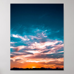 Sonnenuntergangswolken Poster