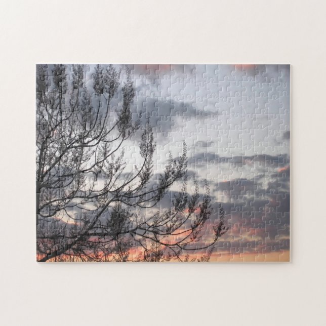 Sonnenuntergangszweige Puzzle (Horizontal)