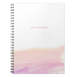 Sonnenuntergangwatercolor-Wäsche-personalisiertes Notizblock