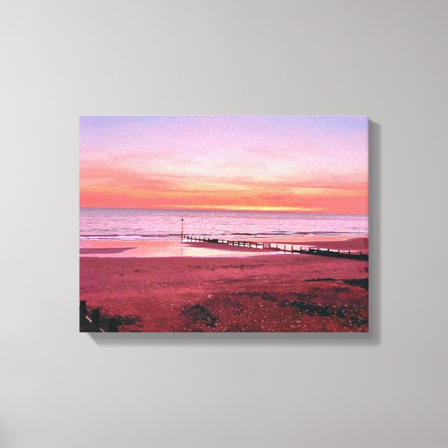 SONNENUNTERNEHMEN LEINWANDDRUCK (Vorderseite)