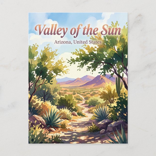 Sonnenvalley-Vororte Arizona Postkarte (Vorderseite)