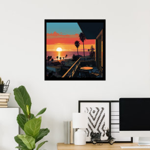 SONNENVERKEHR IN SANTA MONICA #1 POSTER