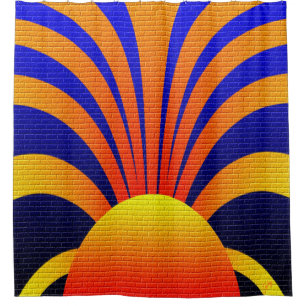 Sonnenwand Duschvorhang