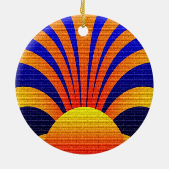Sonnenwand Keramik Ornament (Hinten)