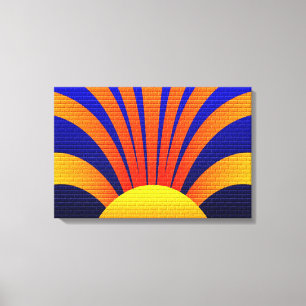 Sonnenwand Leinwanddruck