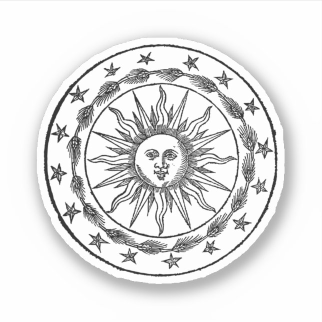 Sonnenwappen. Aufkleber (Vorderseite)