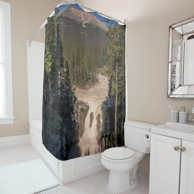 Sonnenwapta-Fälle, Wasserfall-Fotografie Duschvorhang (Beispiel)