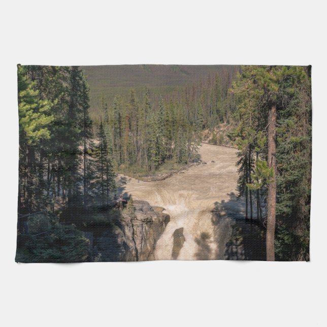 Sonnenwapta-Fälle, Wasserfall-Fotografie Geschirrtuch (Horizontal)