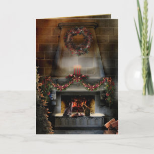 Sonnenwende-NachtKätzchen Feiertagskarte