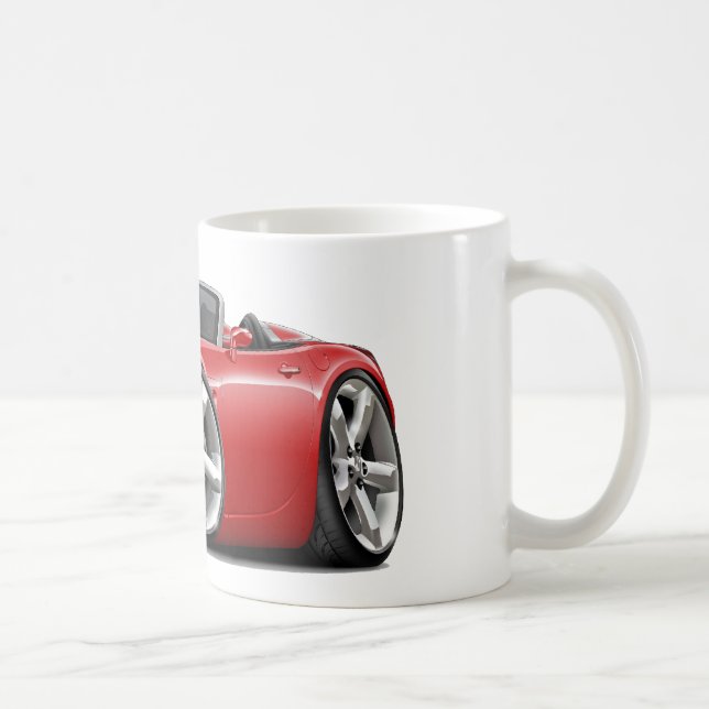 Sonnenwende-rotes Kabriolett Kaffeetasse (Rechts)