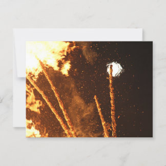 SONNENWENDFEUER IN STAUDEN BEI OBERNDORF POSTKARTE