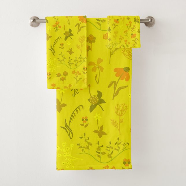 Sonnenwiese-Blume Badhandtuch Set (Insitu)