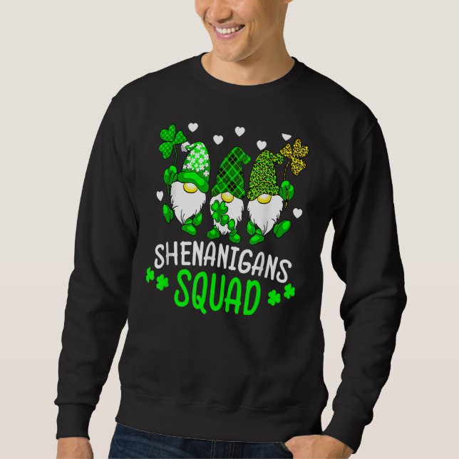 Sonnenzeit für Shenanigans Squad St Patrick's Day Sweatshirt (Vorderseite)