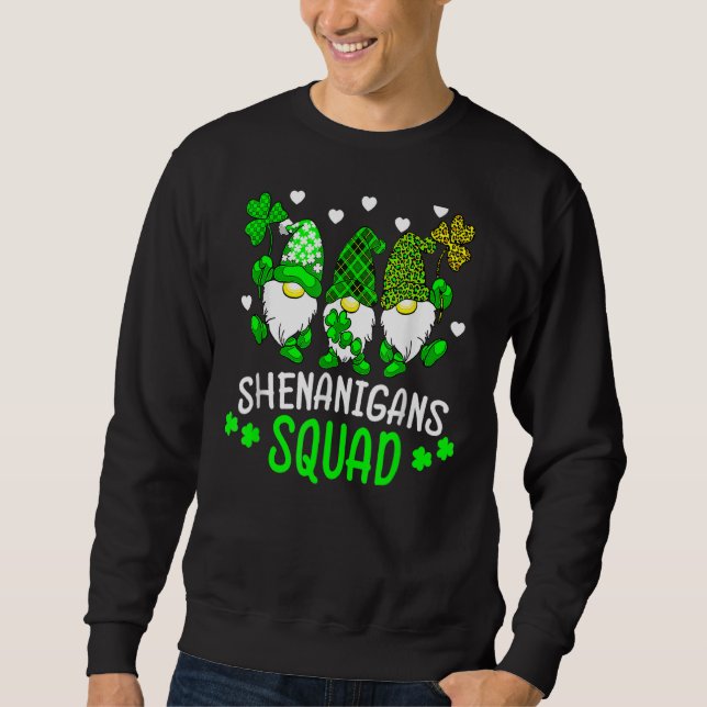 Sonnenzeit für Shenanigans Squad St Patrick's Day Sweatshirt (Vorderseite)