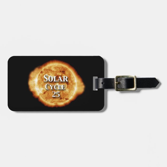 Sonnenzyklus 25 Active Sun Gepäckanhänger (Vorderseite horizontal)