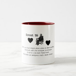Sonnet 116 Consistency-Liebe   Zwei-Tone-Tasse Zweifarbige Tasse