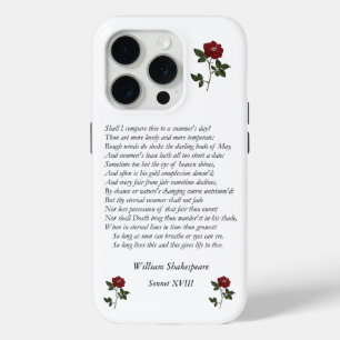 Sonnet # 18 von William Shakespeare Case-Mate iPhone Hülle