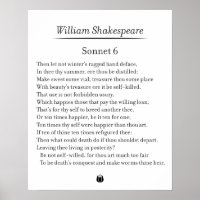Sonnet 6 von William Shakespeare