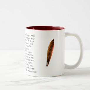 Sonnet Shakespeare 53   Zwei-Tone-Tasse Zweifarbige Tasse