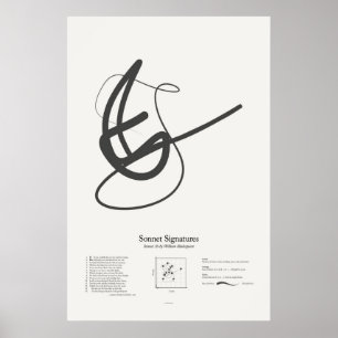 Sonnet-Signaturen: Sonnet 36 Poster
