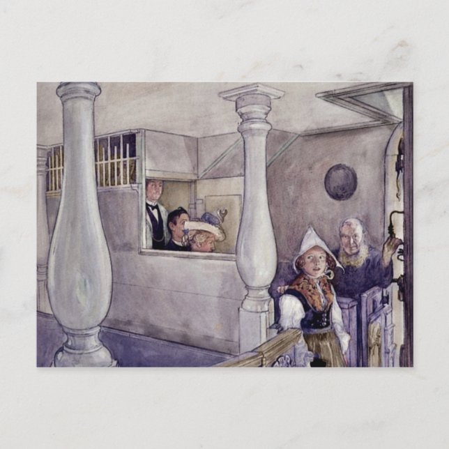 Sonngeborene Kirche während der Anbetung. Postkarte (Vorderseite)