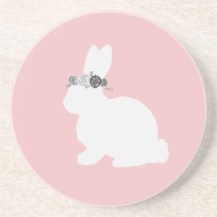 Sonnig mit Blume Ostermalerei Getränkeuntersetzer