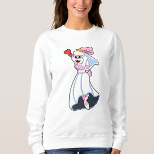 Sonnig mit Hochzeitskleid & Crown Sweatshirt