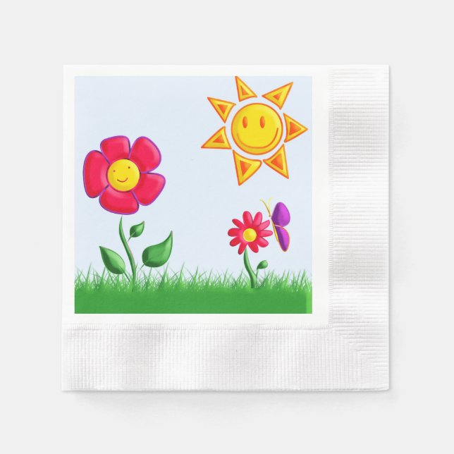 sonnig  serviette (Vorderseite)