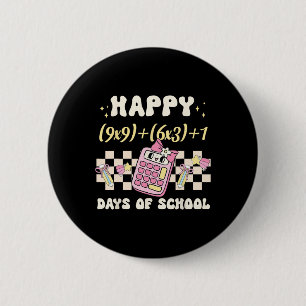 Sonnige 100. Tag Mathematik Formel 100 Tage der Sc Button