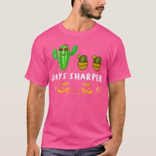 Sonnige 100 Tage scharfer Schnitt Kaktus 100 Tage T-Shirt