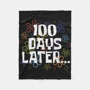 Sonnige 100 Tage später 100. Schultag Fleecedecke