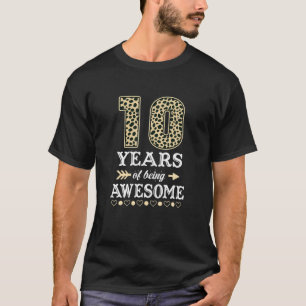 Sonnige 10. Geburtstag 10 Jahre alt Phantastisch 2 T-Shirt