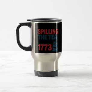 Sonnige 4. Juli Spilling der Tee seit 1773 vier Reisebecher