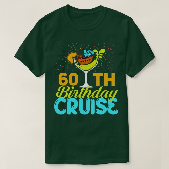 Sonnige 60. Geburtstagsfahrt T-Shirt (Design vorne)