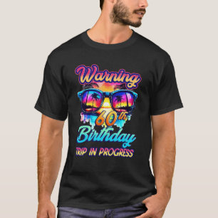 Sonnige 60 Jahre alte Warnung 60. Geburtstagsreise T-Shirt