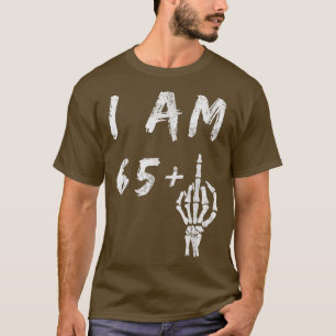 Sonnige 66. Geburtstag Ich bin 65 Plus Skeleton Mi T-Shirt