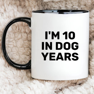 Sonnige 70. Geburtstag bin ich 10 in Hunde-Liebhab Tasse