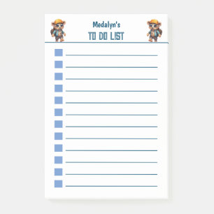 Sonnige Abenteuer mit Strandbär - Für Spaß bereit Post-it Klebezettel