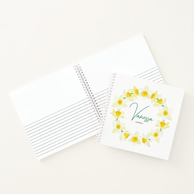 Sonnige Affodien. Notizbuch (Innenseite)