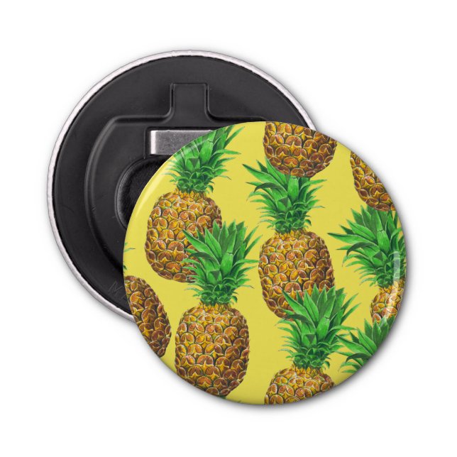 Sonnige Ananas Flaschenöffner (Vorderseite)