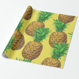 Sonnige Ananas Geschenkpapier