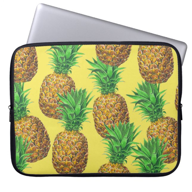 Sonnige Ananas Laptopschutzhülle (Vorderseite)