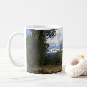 Sonnige Aussicht auf den Grand Teton Kaffeetasse
