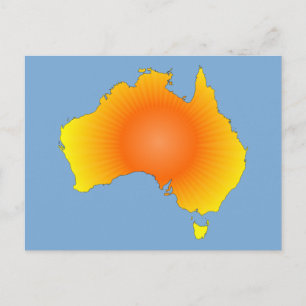 Sonnige Australische Karte