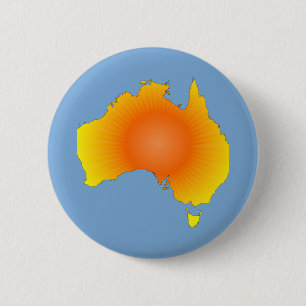 Sonnige Australische Karte Button