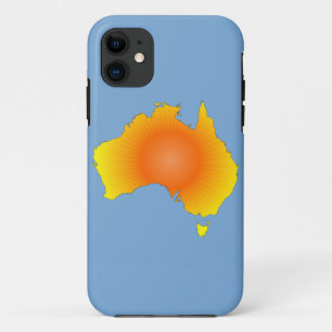 Sonnige Australische Karte Case-Mate iPhone Hülle